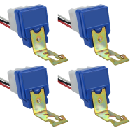 Automatic Day Night Sensor Switch Ac 220V, Day And Night On/Off Photocell Ldr Sensor Switch, Auto Switching Device-4 Pcs image