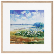 Mahmudur Rahman Rial Autumn Watercolor - (26x26)inches