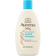 Aveeno Baby Daily Moisture Wash and Shampoo - 236ml image