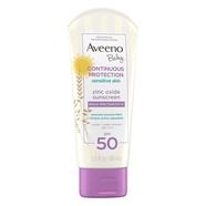 Aveeno Baby Zinc Oxide Sunscreen From 6 Months Plus 88ml image