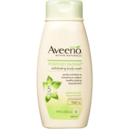 Aveeno Positively Radiant Exfoliating Fresh Scent Body Wash 532ml image