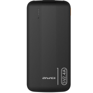 Awei P20K 10000mAh Powerbank 2.4A Slim PowerBank Dual Output image