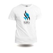 Azan Lifestyle Iqra The First Wahi Organic Combed Cotton Half Sleeve Dawah T-shit for Men- White image