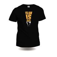 Azan Lifestyle- AT130 (Islam Is The Only Hope) Carded Cotton Half Sleeve Dawah T-shirt for Men image