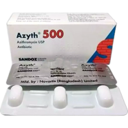 Azyth 500 mg Tablet 10's strip image