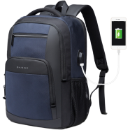 BANGE BG-1921 College Student Schoolbag Waterproof Business Computer Backpack with External USB Charging Port image