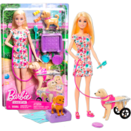 Barbie HTK37 Doll With A Toy Pup And Dog in A Wheelchair, Plus Pet Accessories, Ages 3 Plus icon