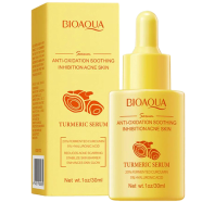BIOAQUA Turmeric Whitening Freckles Serum Remove Dark Spots Melasma Brighten Lighten Melanin Improve Dull Anti-aging Face Skin Care - 30ml image