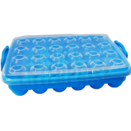 BP Egg Tray Large, 24 Eggs Dispenser Holder Eggs Storage Container Plastic Box Large 2 Dozen (Any Color) icon