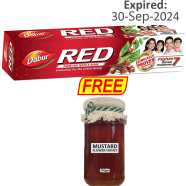 BUY 1 Dabur Red Paste- 100G ET 1 Mustard Honey 250gm FREE!! image