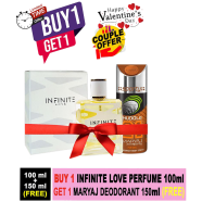 BUY 1 Infinite Love Perfume 100ml GET 1 Maryaj Deodorant 150ml FREE (For Women) image