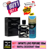 BUY 1 Infinite Love Perfume 100ml GET 1 Maryaj Deodorant 150ml FREE image
