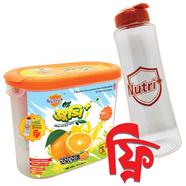 BUY 1 Nutri Plus Juicee Plus Orange Jar (কমলার জুস জার) - 500 gm GET 1 Water Bottle (পানির বোতল) FREE image