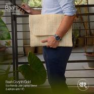 Baah Cozy-in-Gold Eco-friendly Jute Laptop Sleeve icon
