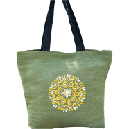 Baah's Groovy 02 Jute Canvas Bag image