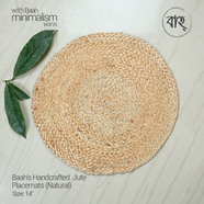 Baah’s Handcrafted Jute Placemats (Natural)- set of six icon