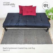 Baah’s Handwoven Coastal Gray Rug 6x2 ft
