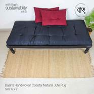 Baah’s Handwoven Coastal Natural Jute Rug 6x2 ft