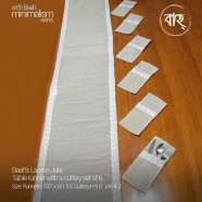 Baah’s Lace in Jute Table runner with a cutlery set of 6 image