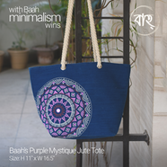 Baah’s Purple Mystique Jute Tote image