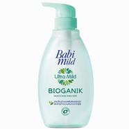 Babi Mild Ultra Mild Bioganik Head and Body Baby Bath Wash- 400ml image