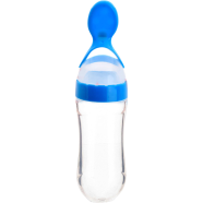 Babies Cosmos (1004-Blue) Silicone Feeder With Spoon 3oz/90ml image