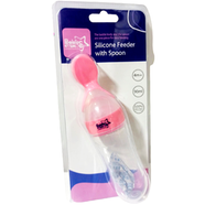 Babies Cosmos Silicone Feeder With Spoon 3oz/90ml image