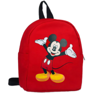 Baby Small Backpack Red Color (Any Design Printed) image