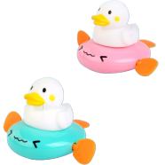 Baby Bath Toy Cute Paddling White Duck Toy Clockwork Cartoon Kids Baby Turtle Water Chain Play for Girls Boys Water Play -1 Piece icon