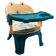 Baby Chair With Made In High Quality ABS Plastic Tray Baby Chair Kids Chair , Strong Durable Children Chair For Home And Travelling (feeding_chair_l1_y)Green And Yellow image