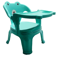 Baby Chair With Made In High Quality ABS Plastic Tray Baby Chair Kids Chair, Strong Durable Children Chair For Home And Travelling (feeding_chair_l1_g) Light green image
