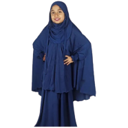 Baby Khimar/Kheemar Borka Full Set (khimar_6-10_purple) image