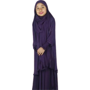Baby Khimar/Kheemar Borka Full Set (khimar_6-10_purple) - 6-8 years icon