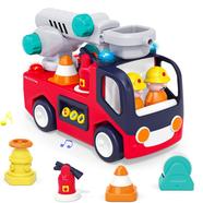 Baby Musical Fire Truck Toys-Early learning Rescue Vehicle image