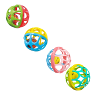 Baby Plastic Soothing Rattle Toy for Newborn Baby 0-3-6 Month Early Education Puzzle Hand Ball image
