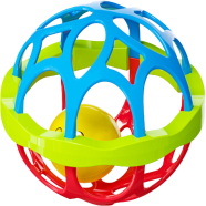 Baby Plastic Soothing Rattle Toy for Newborn Baby 0-3-6 Month Early Education Puzzle Hand Ball image