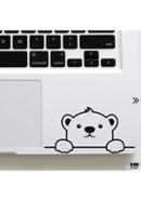 DDecorator Baby Polar Bear Laptop Sticker, Laptop Skin and Laptop Vinyl - Black image