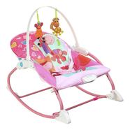 Baby Rocker Portable Rocking Chair 2 In 1 Musical Infant To Toddler Rocker Dining Chair image