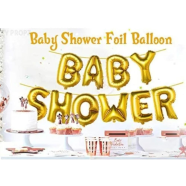 Baby Shower Foil Balloon Banner For Baby Shower Supplies Decorations Baby Girl Baby Boy- Pack Of 1 image