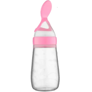 Baby Smile Rice Powder Feeder Silicone Bottle with Plastic Spoon 125 ml image