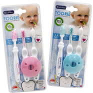 Baby Toothbrush Baby 1.2.3 Stage Teeth Brush Baby Baby Toothbrush Silicone Soft Hair Children Toothbrush Combination 3pcs set image