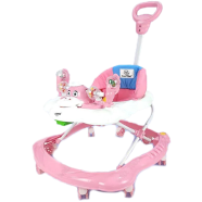 Baby Walker and Baby Rocking Chair with Adjustable Height (walker_wfr_987928_p) - Pink icon
