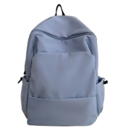 Backpack For Men And Women Korean Version Large Capacity Solid Color - Light Blue image