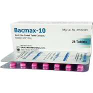 Bacmax 10 mg Tablet 10's Strip icon
