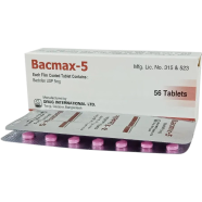 Bacmax 5 mg Tablet 14's Strip icon