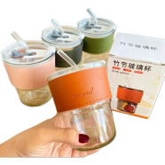 Bamboo Cup Ins Glass Wholesale Straw Cup image