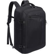Bange Black Polyester Backpack Waterproof Travel Laptop With 3 Packing Cubes image