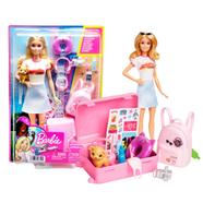Barbie HJY18 Doll And Accessories, 'Malibu' Travel Set image