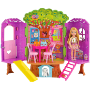 Barbie HPL70 Chelsea Doll and Treehouse Playset with Pet