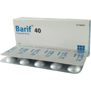 Barif 40 mg Tablet 10's Strip image